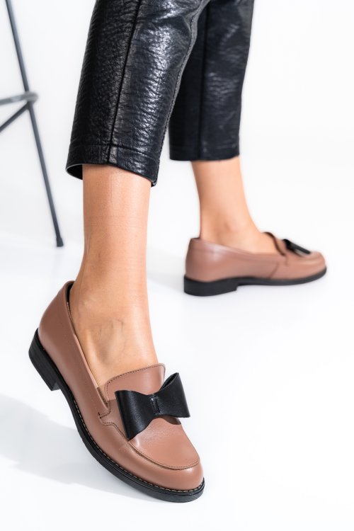 Mocasini nude piele naturala 2s77110