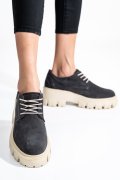 PANTOFI GRI PIELE NATURALA INTOARSA 2PC080