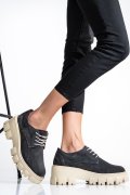 PANTOFI GRI PIELE NATURALA INTOARSA 2PC080