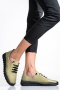 PANTOFI OLIVE PIELE NATURALA APCK710