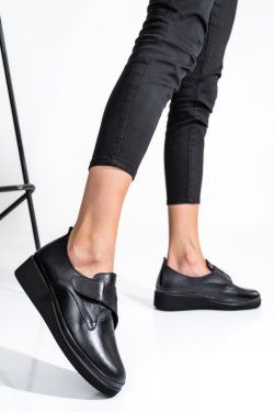 PANTOFI NEGRI PIELE NATURALA APCK2265