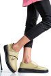 Pantofi olive piele naturala apckd440