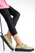 PANTOFI OLIVE PIELE NATURALA APCKD440