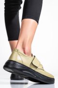 PANTOFI OLIVE PIELE NATURALA APCKD440