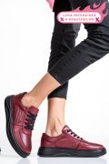 PANTOFI BORDO PIELE NATURALA APCKD330