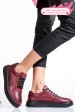 Pantofi bordo piele naturala apckd330