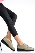 PANTOFI OLIVE PIELE NATURALA APCKD2757