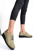 PANTOFI OLIVE PIELE NATURALA APCKD2757