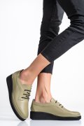 PANTOFI OLIVE PIELE NATURALA APCKD2757
