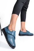 PANTOFI ALBASTRI PIELE NATURALA APCK700