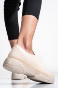 PANTOFI SPORT BEJ PIELE NATURALA APCKD23099
