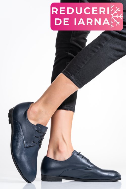 Pantofi bleumarin piele naturala 0pc72