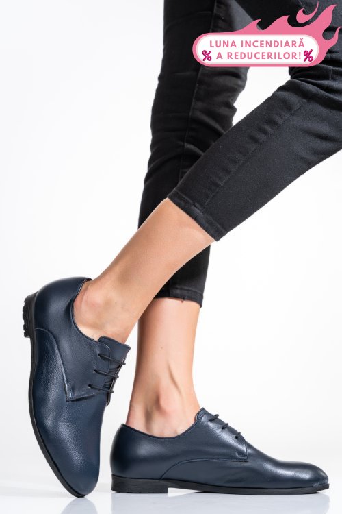Pantofi bleumarin piele naturala 0pc72