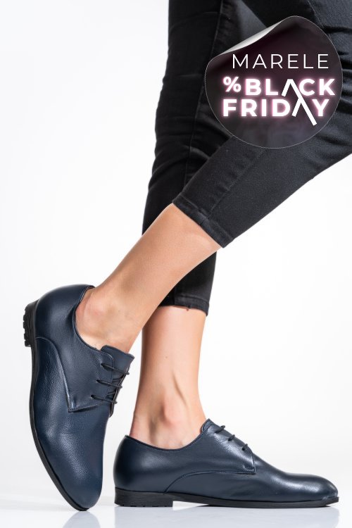 Pantofi bleumarin piele naturala 0pc72