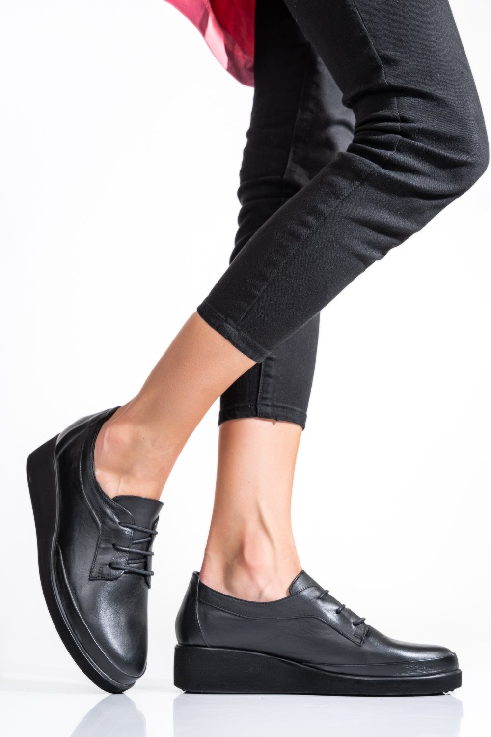 PANTOFI NEGRI PIELE NATURALA APCKD2757