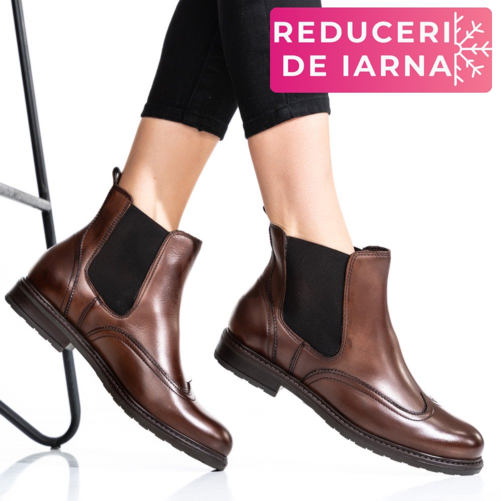 GHETE DAMA PIELE NATURALA MARO INCHIS 6S77483