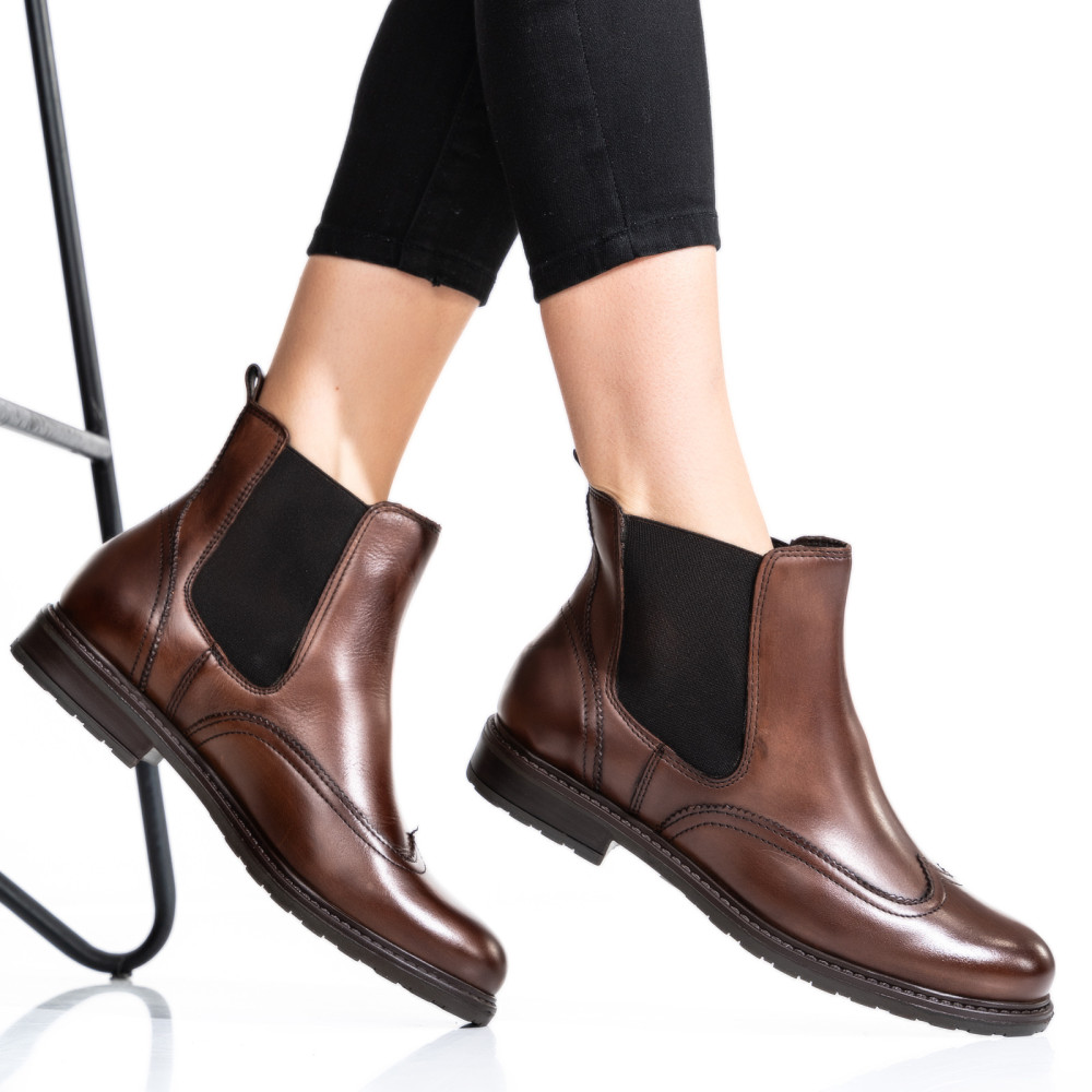 GHETE DAMA PIELE NATURALA MARO INCHIS 6S77483
