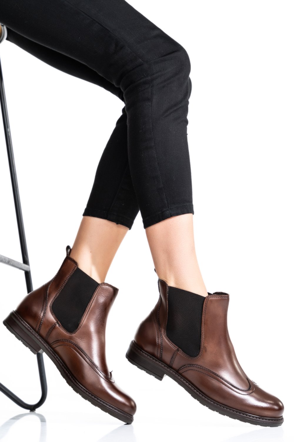 GHETE DAMA PIELE NATURALA MARO INCHIS 6S77483