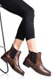 Ghete dama piele naturala maro inchis 6s77483