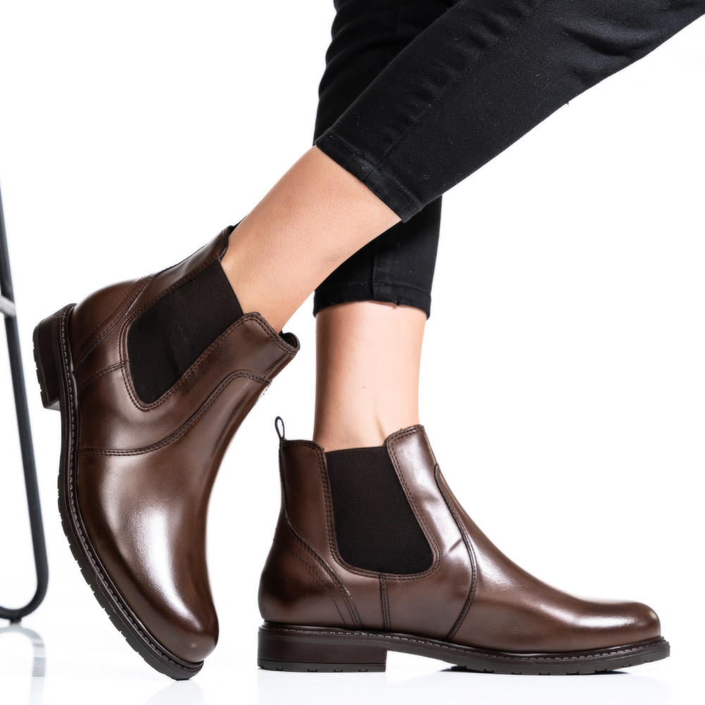 GHETE FEMEI PIELE NATURALA MARO INCHIS 6S77486