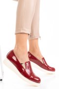 ESPADRILE ROSII PIELE NATURALA LACUITA VIRA