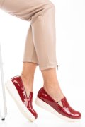 ESPADRILE ROSII PIELE NATURALA LACUITA VIRA