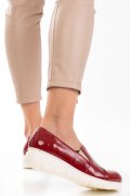 ESPADRILE ROSII PIELE NATURALA LACUITA VIRA