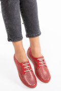 PANTOFI SPORT ROSII PIELE NATURALA SANY