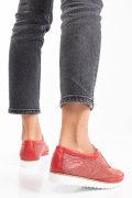 PANTOFI SPORT ROSII PIELE NATURALA SANY