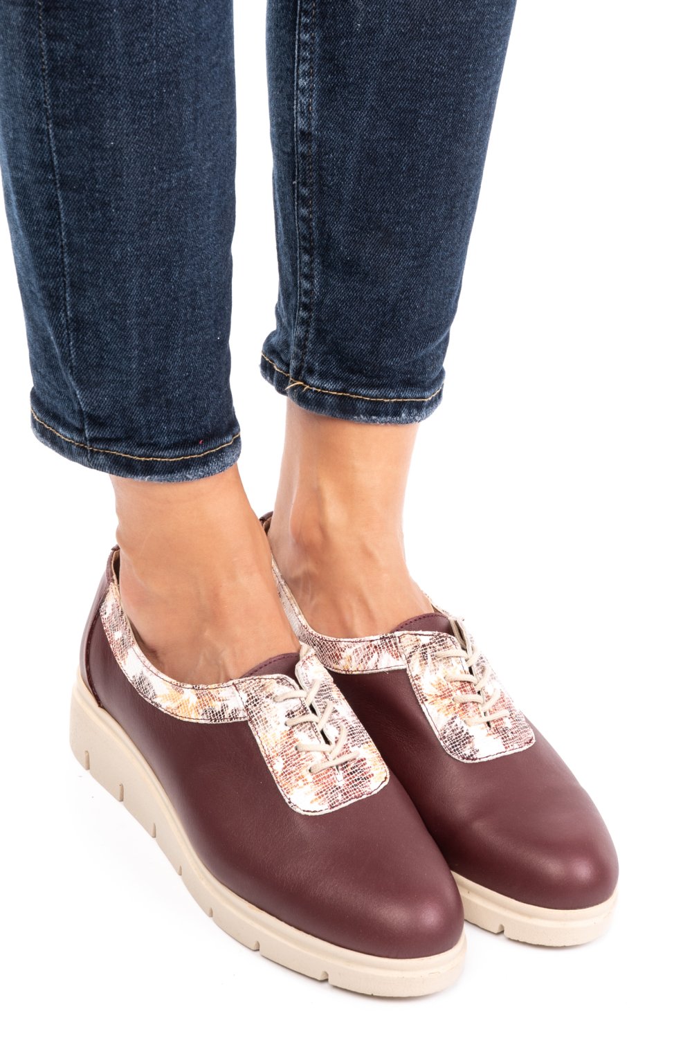 PANTOFI BORDO PIELE NATURALA 2S77030