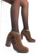 U.s. polo assn, botine femei brown suede erfutr