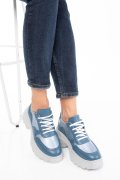 PANTOFI SPORT ALBASTRI PIELE NATURALA 2S7711614NP