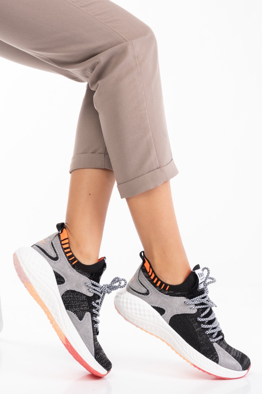 ETONIC, PANTOFI SPORT BLACK GREY ES77105220117