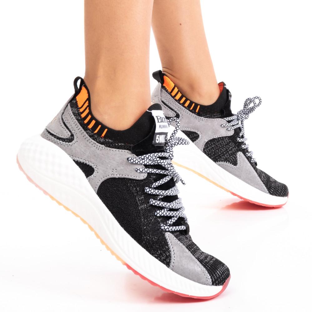 ETONIC, PANTOFI SPORT BLACK GREY ES77105220117