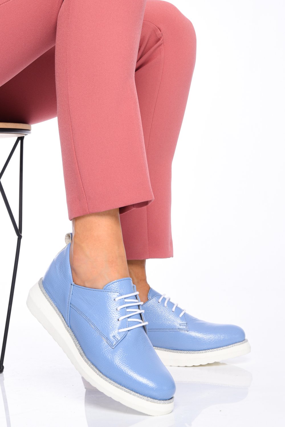 PANTOFI LIGHT BLEU PIELE NATURALA 2S7711600AYB