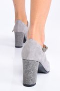 PANTOFI GRI PIELE NATURALA INTOARSA 3S77017