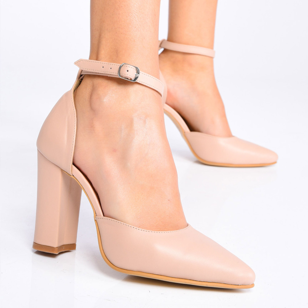 PANTOFI ROZ PIELE NATURALA 1S77956