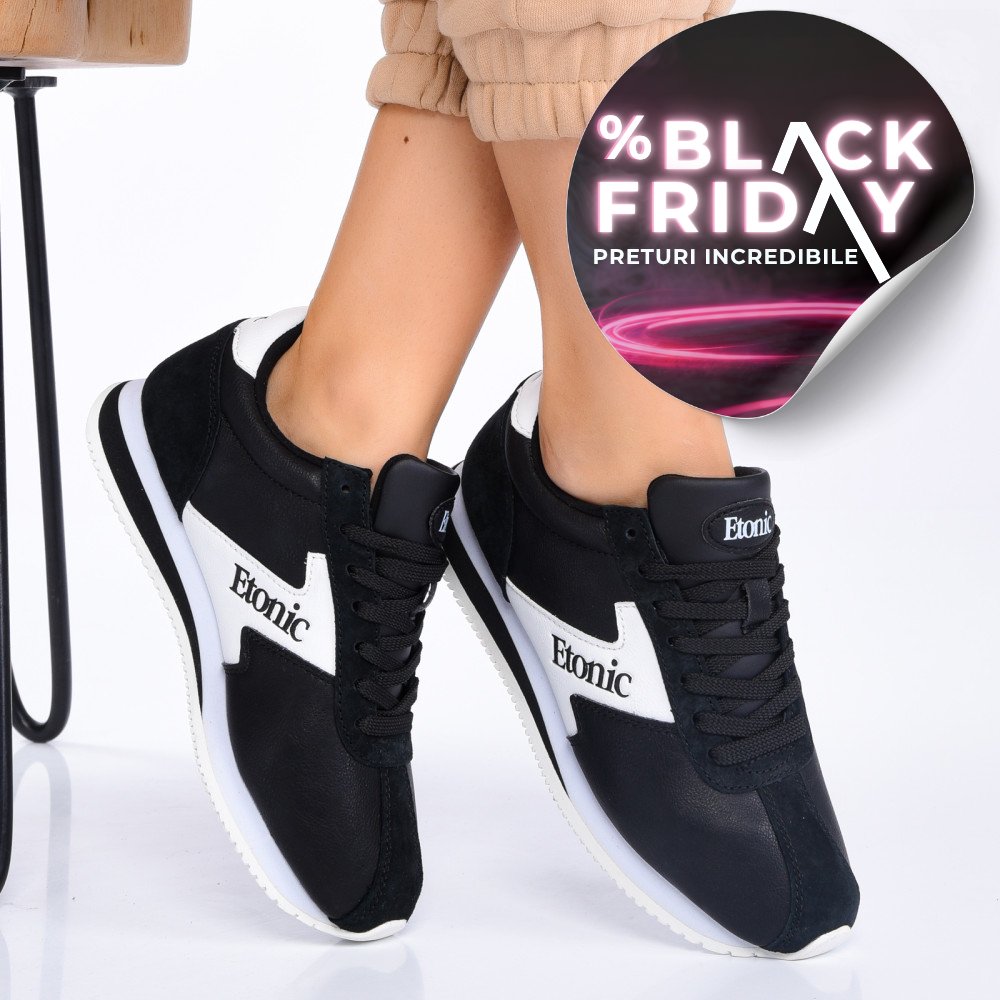 ETONIC, PANTOFI SPORT BLACK E196220409