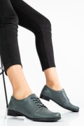 PANTOFI VERDE INCHIS PIELE NATURALA 2S77024