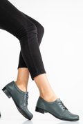 PANTOFI VERDE INCHIS PIELE NATURALA 2S77024