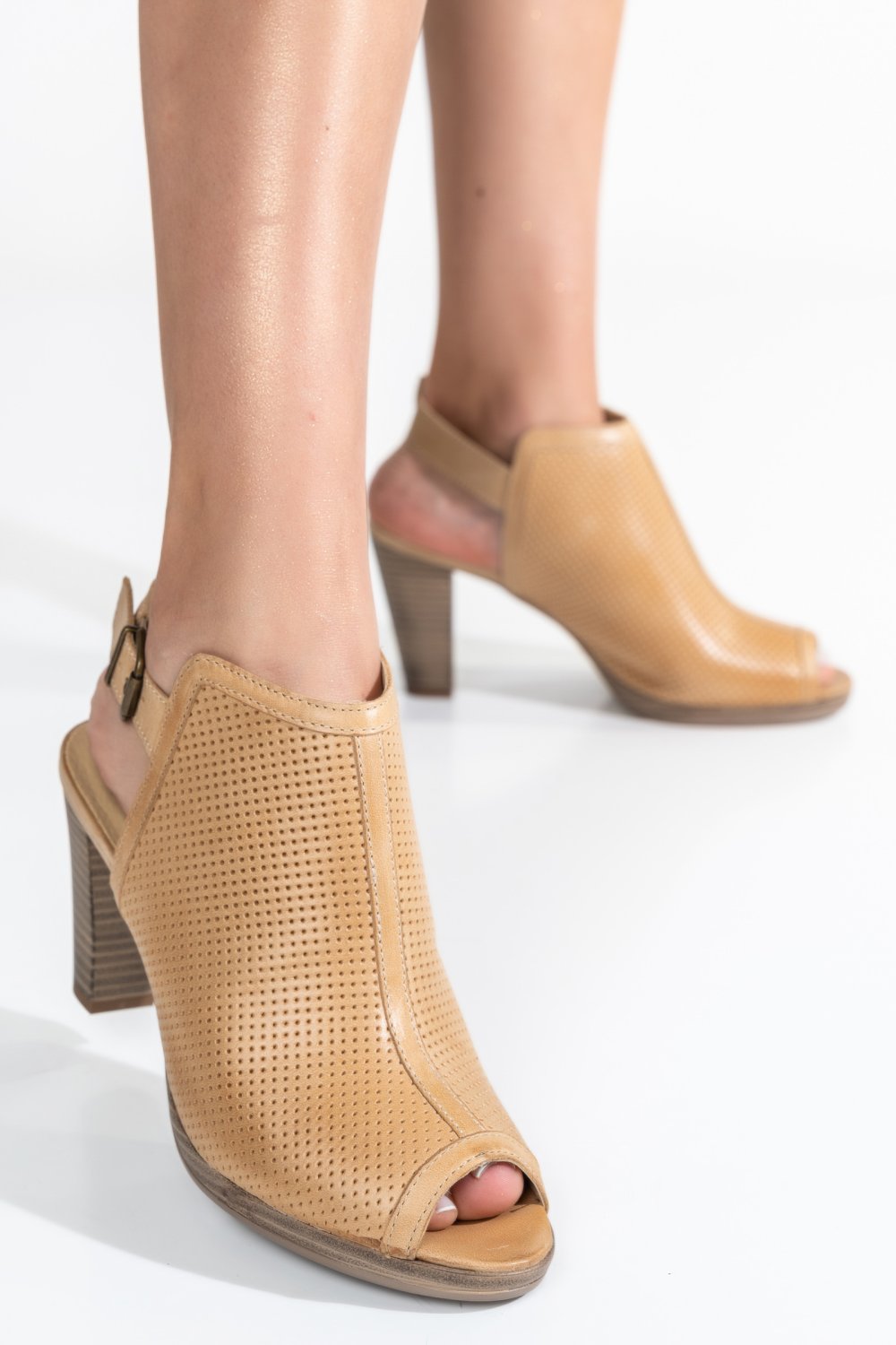 SANDALE BEJ PIELE NATURALA 5S77265