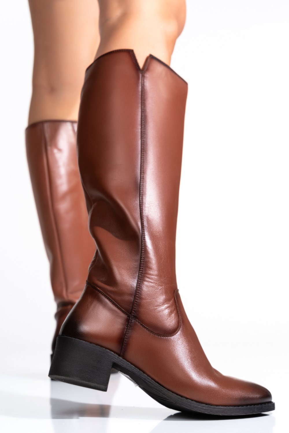 CIZME DAMA PIELE NATURALA MARO 9S77K5013