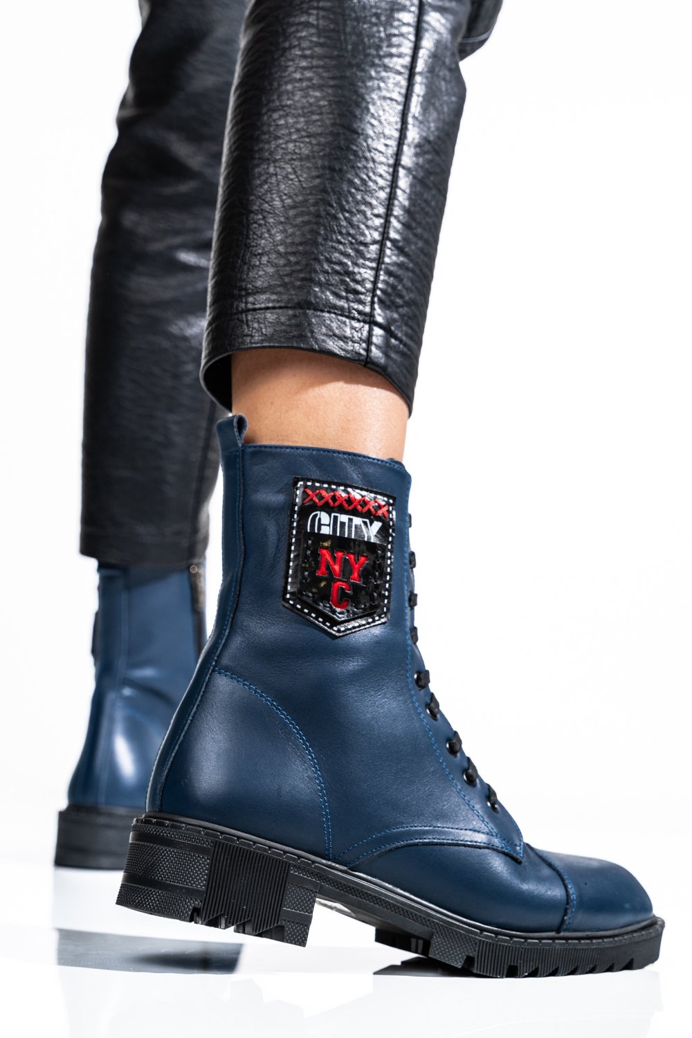 GHETE BLEUMARIN PIELE NATURALA 0PC903