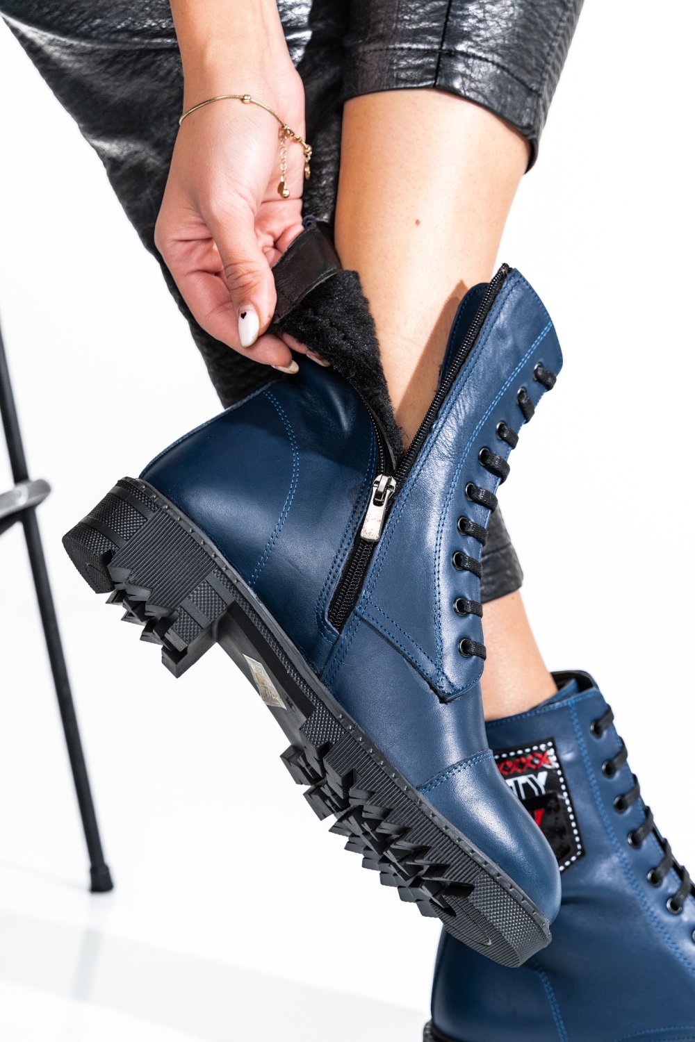GHETE BLEUMARIN PIELE NATURALA 0PC903