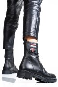 GHETE NEGRE PIELE NATURALA 0PC903