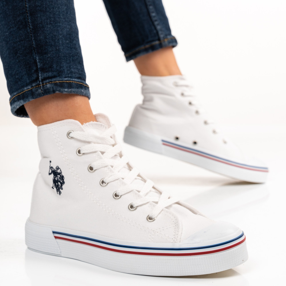 U.S. POLO ASSN, PANTOFI SPORT WHITE PENELOPE-HIGH