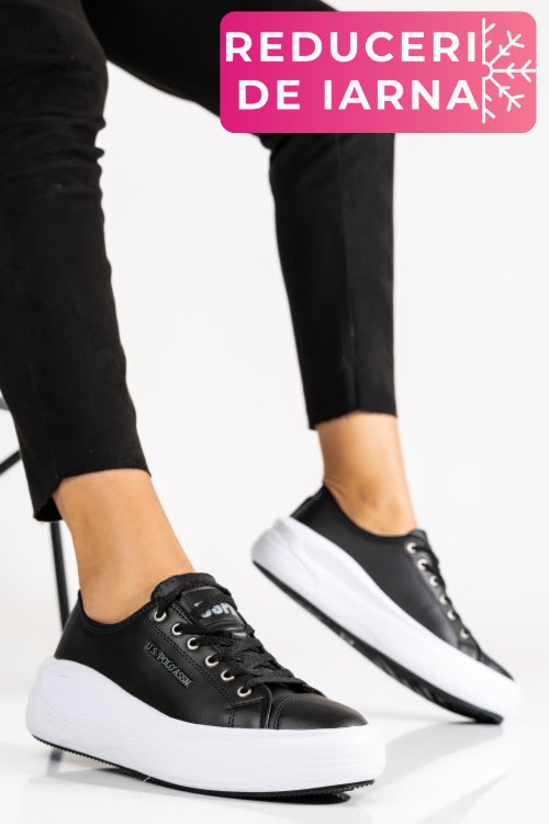 U.s. polo assn, pantofi sport black cleme