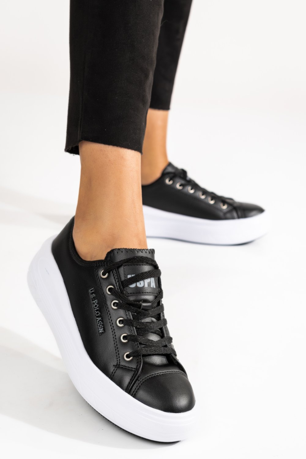 U.S. POLO ASSN, PANTOFI SPORT BLACK CLEME