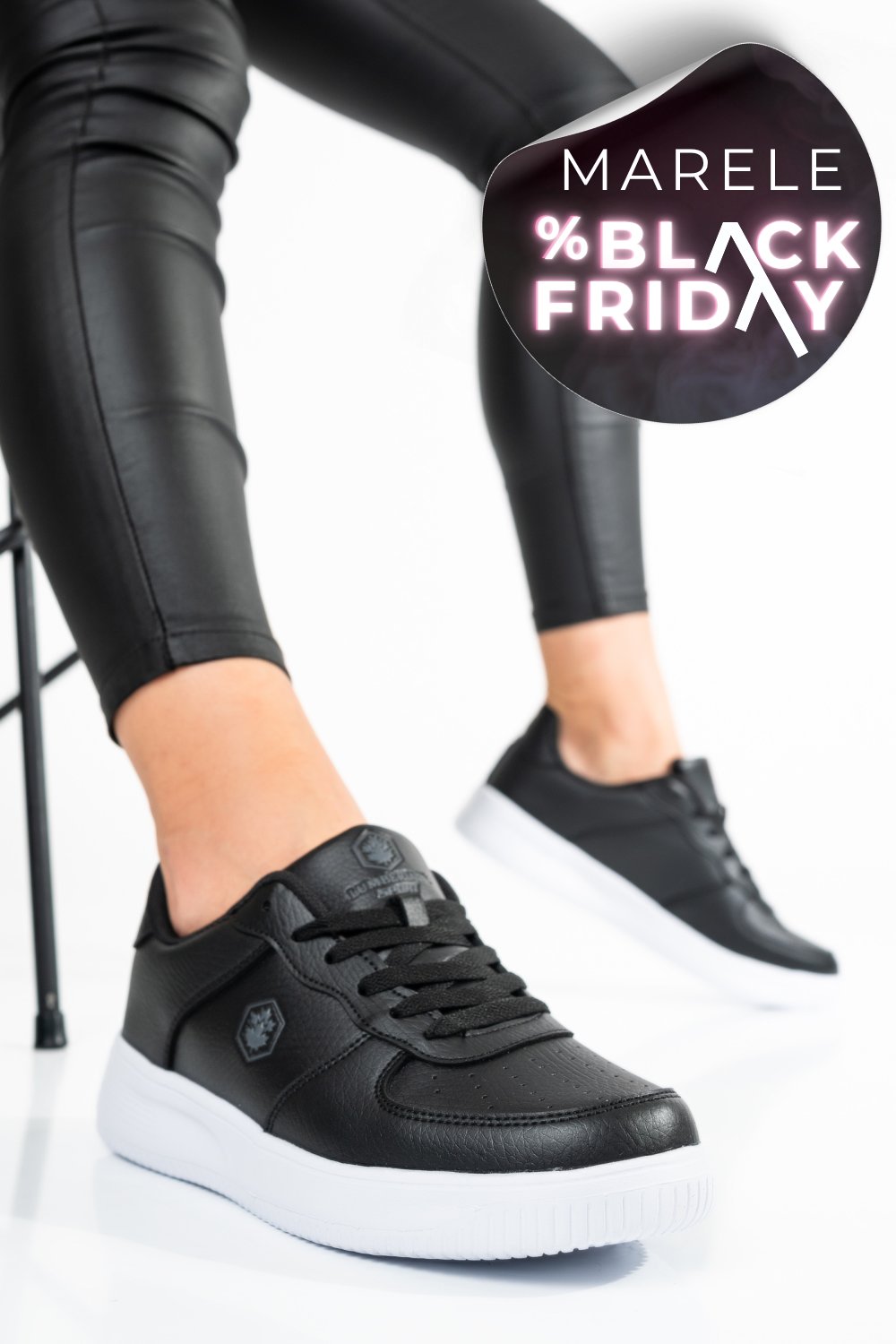 LUMBERJACK, PANTOFI SPORT BLACK FINSTER