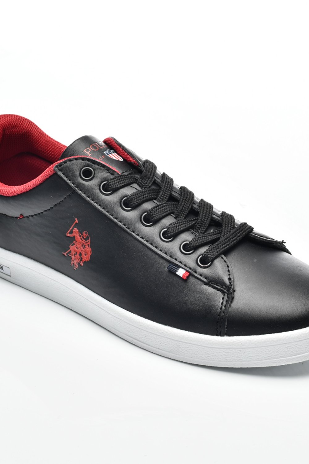 U.S. POLO ASSN, PANTOFI SPORT BLACK-RED FRANCO-GSN
